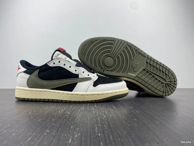 Rep TB WMNS Olive 1 Low Air DZ4137-106 x Travis OG Jordan Scott 0808